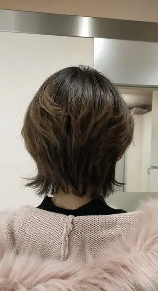 ショート カラー ヘアアレンジ au美容室所属・au美容室 ヘアセット　カットのヘアスタイル