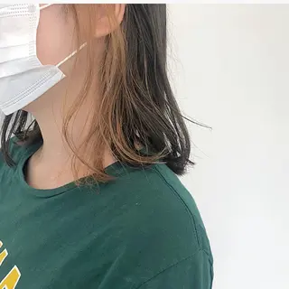 ミディアム カラー GPIP 近藤沙樹のヘアスタイル