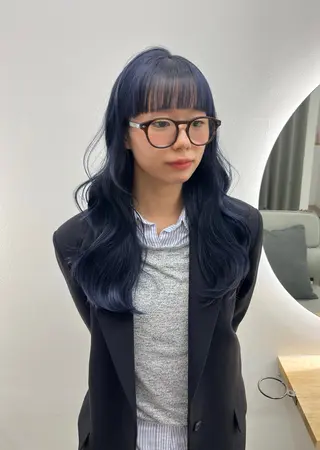 ロング カラー ベージュ⟡˖ブリーチ ˖ ࣪⊹あずきのヘアスタイル