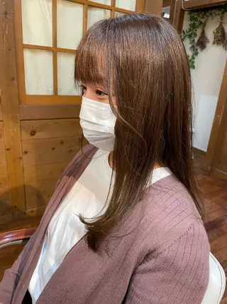 ロング カラー 足立 悠輔のヘアスタイル