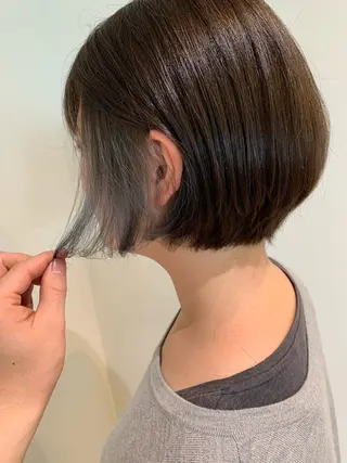 ショート カラー 小島嵩人 縮毛矯正 髪質改善のヘアスタイル