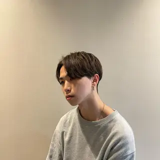 ショート cinq PROJECT所属・ミルクティーベージュ /三村克彦のヘアスタイル