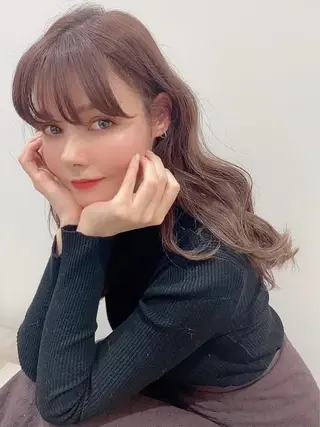 ロング カラー パーマ ヘアアレンジ メンズ トレンド眉🫧🪄 kumiの眉毛・アイブロウイメージ