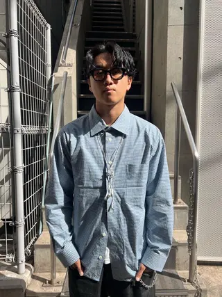 ミディアム メンズ メンズスタイリスト リュウジのヘアスタイル