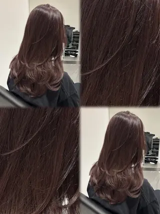 セミロング カラー 艶感×抜け感hair /ReLit 正源のヘアスタイル
