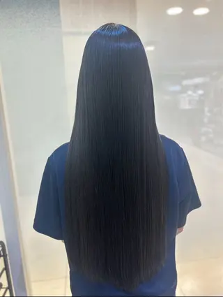 ロング パーマ 艶質改善/縮毛矯正 ササキナツミのヘアスタイル