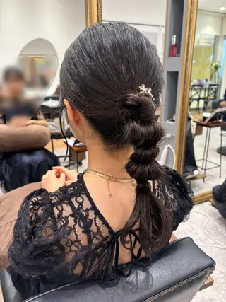 ヘアアレンジ ピンクカラーアレンジ 🩷AYANA🩷のヘアスタイル