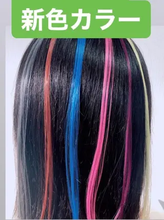 セミロング ヘアアレンジ カラー AngelHair 蒲田店のヘアスタイル