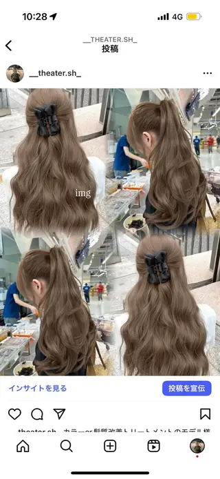 ロング カラー 透ける透明感カラー 🩶shiho🩶のヘアスタイル