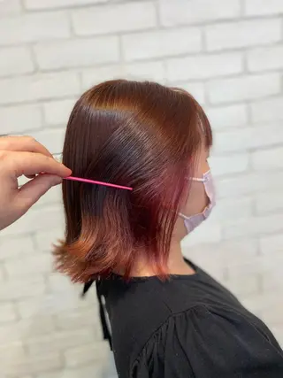 ショート カラー ヨシダ フミノリのヘアスタイル