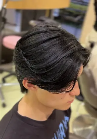 ショート パーマ 🫧ジュンエイ/メン ズカット/カラーのヘアスタイル