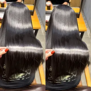ロング カラー 新宿/髪質改善/ 縮毛矯正/松永ゆいのヘアスタイル