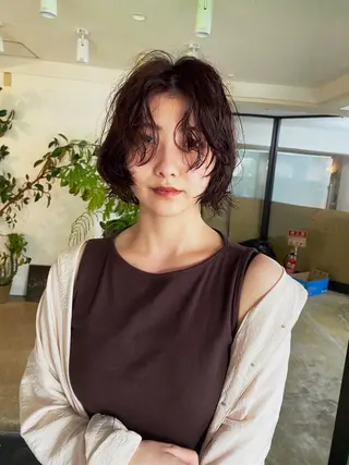 ショート カラー パーマ GATTACA所属・KEI gattacaのヘアスタイル