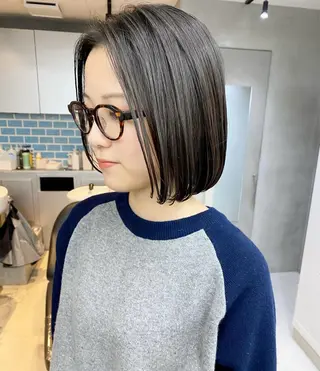 ショート カラー パーマ VIE表参道所属・艶感カラー🫧縮毛 矯正🌟りょおのヘアスタイル