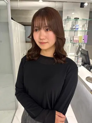 ミディアム カラー Miyu🎀レイヤー ／透明感カラー🪽のヘアスタイル