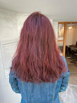 セミロング カラー FUJINO RYOのヘアスタイル