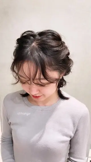 ミディアム ヘアアレンジ octo所属・梅澤 杏菜のヘアスタイル