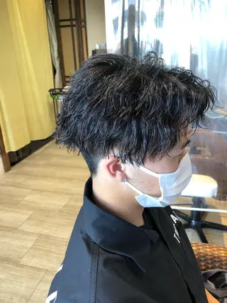 ショート パーマ メンズ メンズパーマ/ スパイキー/神田正紀のヘアスタイル