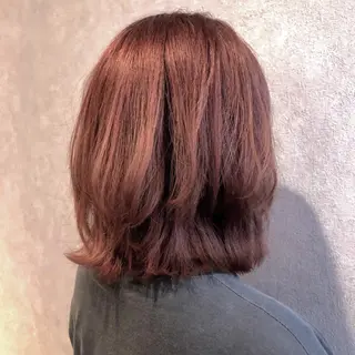 ミディアム カラー 雪本 愛のヘアスタイル
