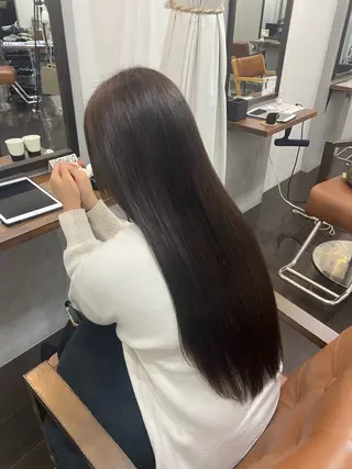 ロング カラー ヘアアレンジ 🍒ᩚ名駅/艶髪 縮毛矯正/あゆ🍒ᩚのヘアスタイル