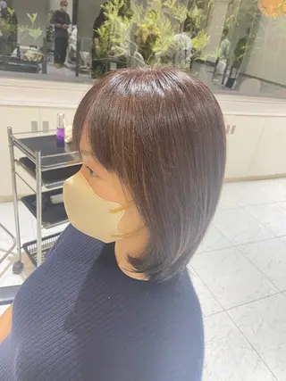 ミディアム 佐々木 麻衣のヘアスタイル