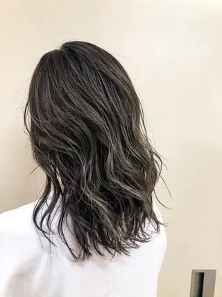 ミディアム カラー カラー/髪質改善 レイヤー/vagueのヘアスタイル