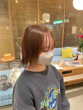 ミディアム カラー 樋口 花穂のヘアスタイル