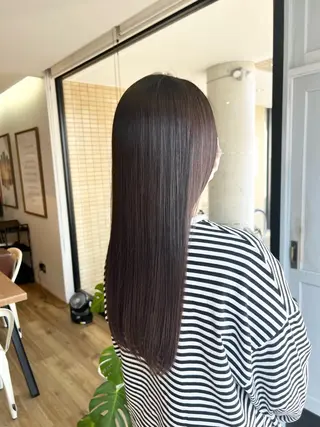 ロング カラー 堀 望美のヘアスタイル
