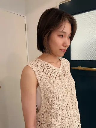 ミディアム カラー 暖色/パーマ 🌼クニトウメイのヘアスタイル