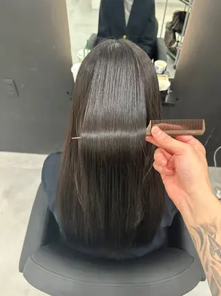 ロング 山田 航平のヘアスタイル