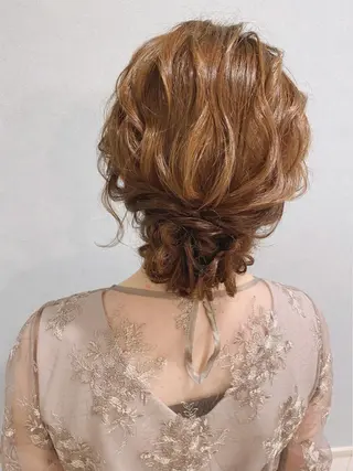 ミディアム ヘアアレンジ セットサロン      ラフテル所属・大阪/ヘアアレンジ /似合わせset💐のヘアスタイル