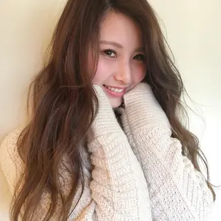 ロング パーマ 上川 美幸のヘアスタイル