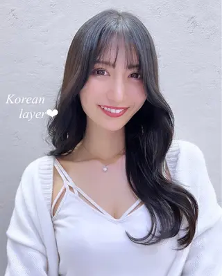 ロング カラー 韓国ヘア×髪質改善 /yoshikaのヘアスタイル