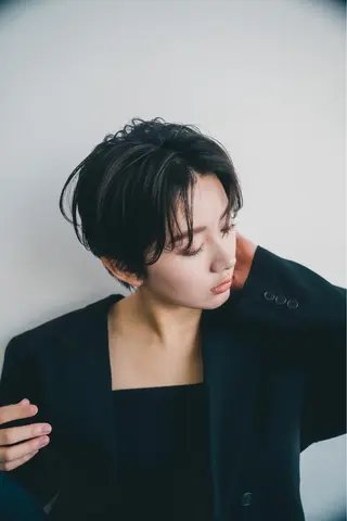 ショート カラー パーマ ササキ ヨシヒトのヘアスタイル