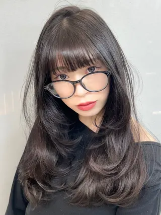 ロング レイヤー×ツヤカラー 渋谷/kougaのヘアスタイル