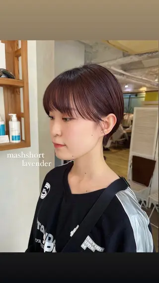 ショート カラー Kiitos by Garland　吉祥寺所属・ショート/ボブ/透明 感カラー/高橋あみのヘアスタイル