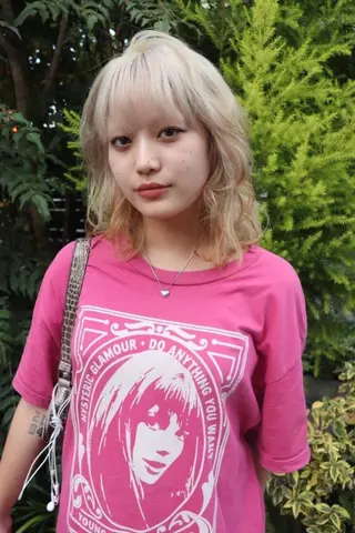 セミロング カラー ヘアアレンジ @kyoniyy KYONIのヘアスタイル