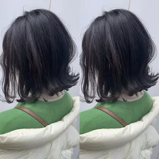 ミディアム 💗レイヤーショート ボブ艶髪/竜也💗のヘアスタイル