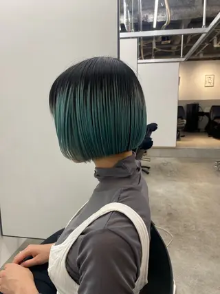 ショート カラー 顔周りカット/透明感 カラー/rioのヘアスタイル