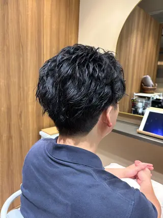 ショート パーマ メンズ TV出演&受賞歴有☆ 宮本輝正のヘアスタイル