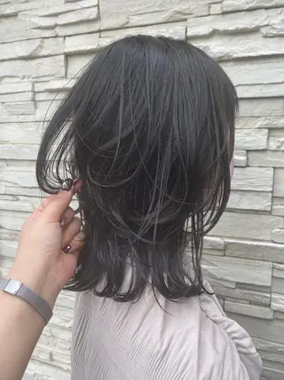 ミディアム 😺ヒアリング 重視😺小川のヘアスタイル