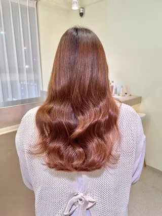 ロング カラー ulu名古屋栄所属・落合しほ/韓国ヘア/ 髪質改善/縮毛矯正のヘアスタイル