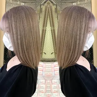 ミディアム カラー ✨弱酸性縮毛矯正✨ ✨髪質改善✨hiroのヘアスタイル