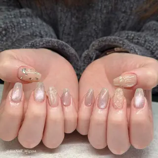 ショート RIN NAILS ᥫ᭡Migusaのネイルデザイン