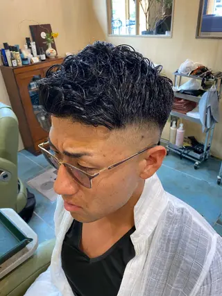 ショート ヘアアレンジ メンズ メンズカット/パーマ 福島区SOSOのヘアスタイル