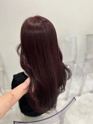 ロング カラー ガーリー♡女の子っぽ ヘア♡ピンクカラー♡のヘアスタイル