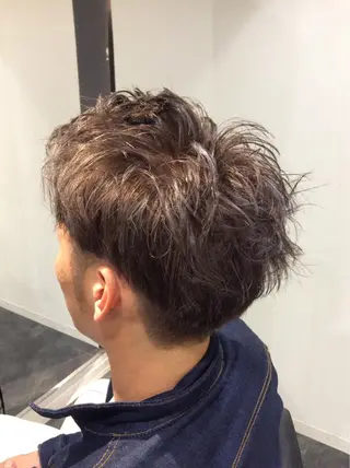 メンズ ボブスタイル/ 透明感カラー/八幡のヘアスタイル