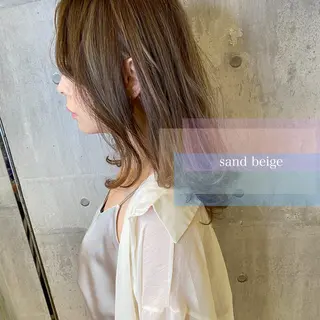 ミディアム カラー 髪質改善カラー ケアブリーチ/タムのヘアスタイル