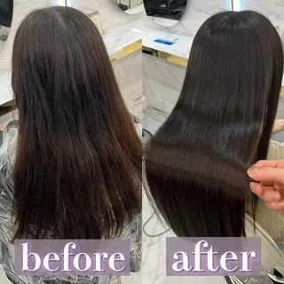 ロング 髪質改善縮毛矯正🫧 村上蒼生のヘアスタイル