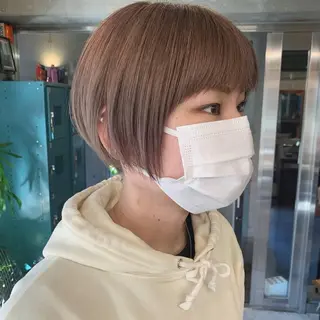 ショート 土田かほ/本日🈳 透明感カラー🍃のヘアスタイル